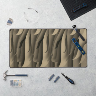 Vague d'art moderne brun et beige