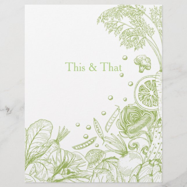 Vague de vert Légume - Catégorie de recette (Devant)