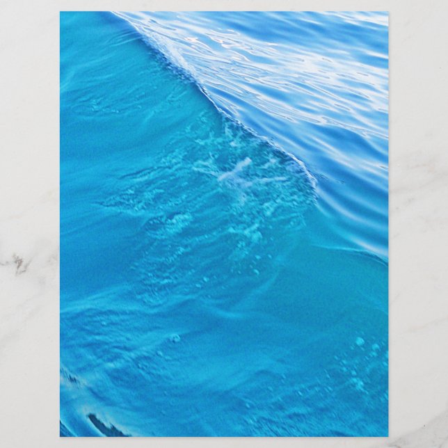 Vague d'eau bleue fraîche (Devant)