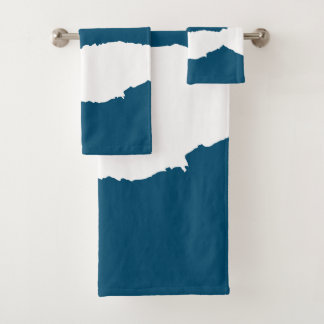 Vague déchirée bleu océan
