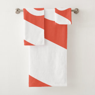 Vague orange rouge et blanche