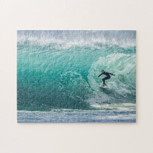 Vague, Surfer, Beau paysage Jigsaw Puzzle