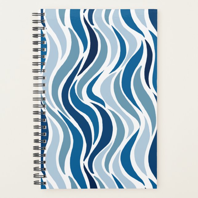 Vagues abstraites en bleu  (Devant)
