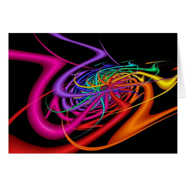 Vagues Aliens Art Abstrait moderne coloré (Devant Horizontal)