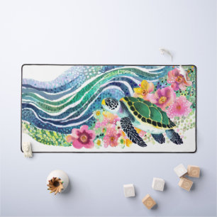 Vagues bleues et baleines joyeuses
