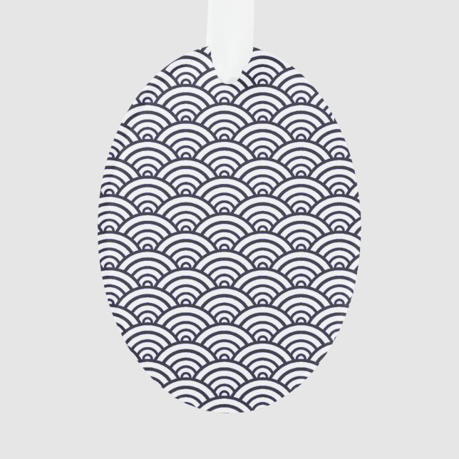 Vagues bleues japonaises Seigaiha Mer (dos)