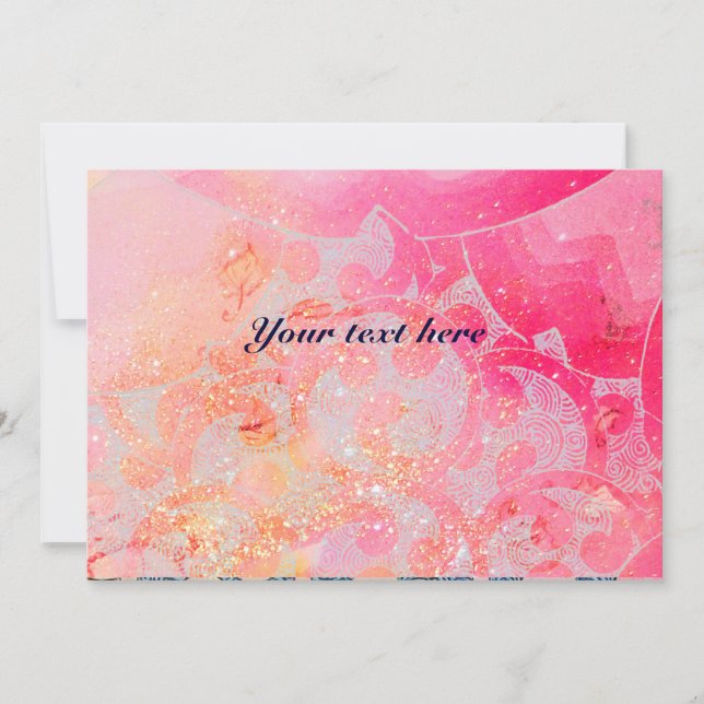 VAGUES, brillant rouge violet bleu rose or scintil (Devant)