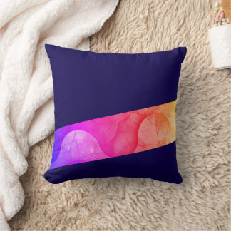 Vagues chic : Coussin décoratif coloré