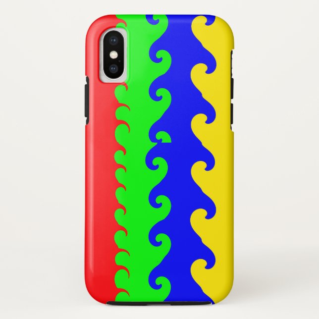 Vagues colorées iPhone / coque ipad (Dos)