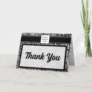 Vagues contemporaines en noir Logo Merci