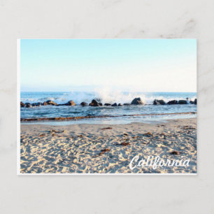 Vagues de la carte postale de plages de la