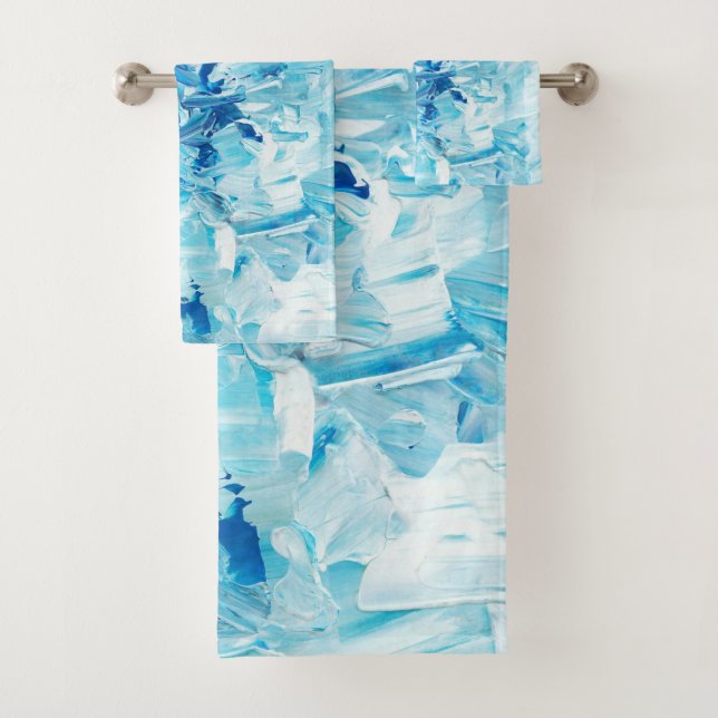 Vagues de peinture bleue Abstraites (En situation)