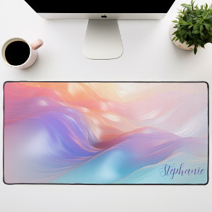 Vagues de soie pastel iridescentes