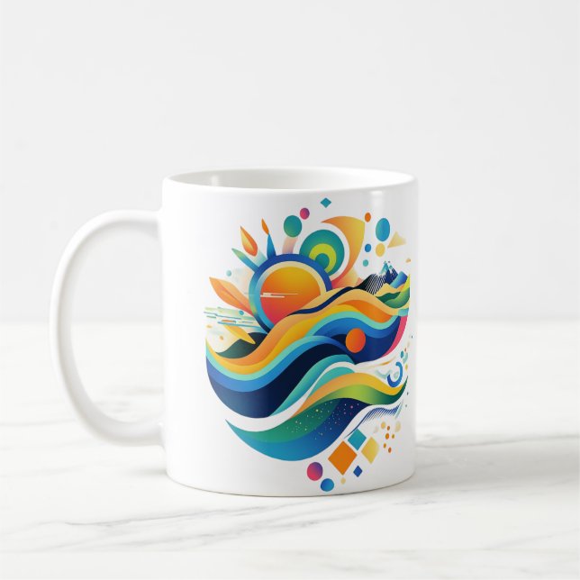 Vagues de vie Mug (Gauche)