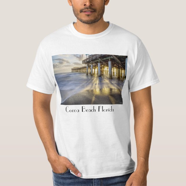 Vagues Douces Au T-shirt Cocoa Pier (Devant)