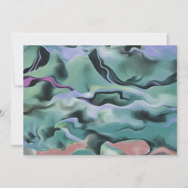 Vagues En Harmonie Acrylique Pour L'Art Abstrait (Devant)