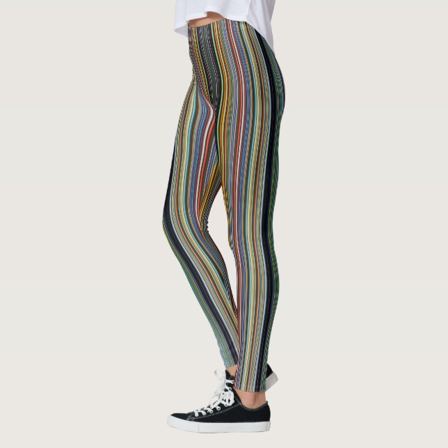 Vagues Fantaisistes : Leggings Colorés Parfaits po (Gauche)