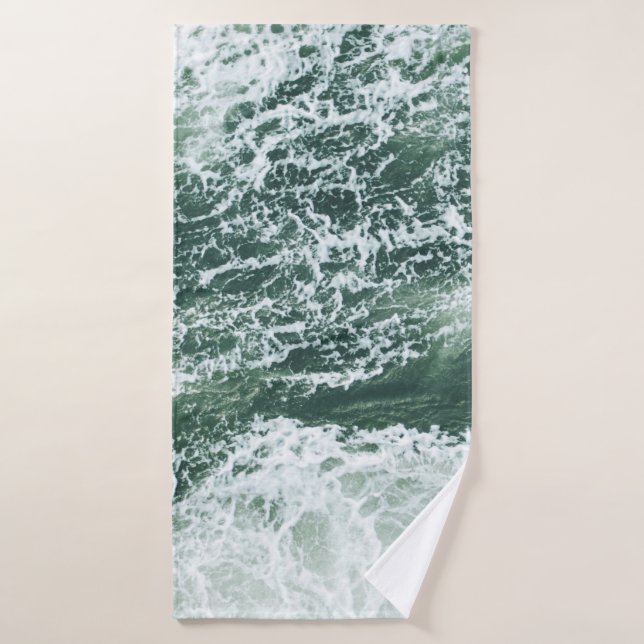 VAGUES OCÉANES (Serviette de bain)