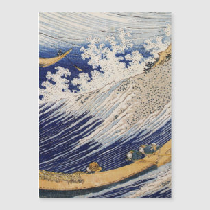 Vagues océaniques Hokusai Bateaux en mer