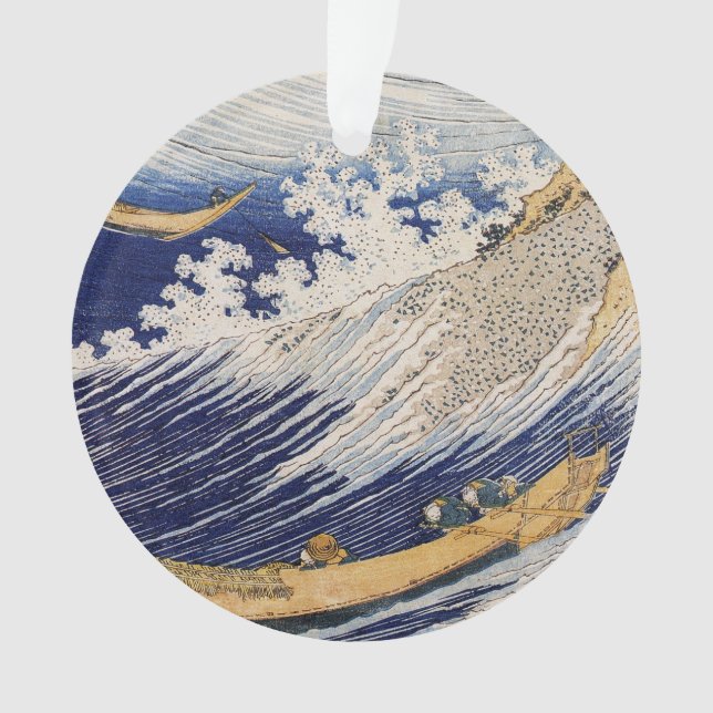 Vagues océaniques Hokusai Bateaux en mer (devant)