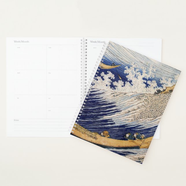 Vagues océaniques Hokusai Bateaux en mer (Devant avec enveloppe)