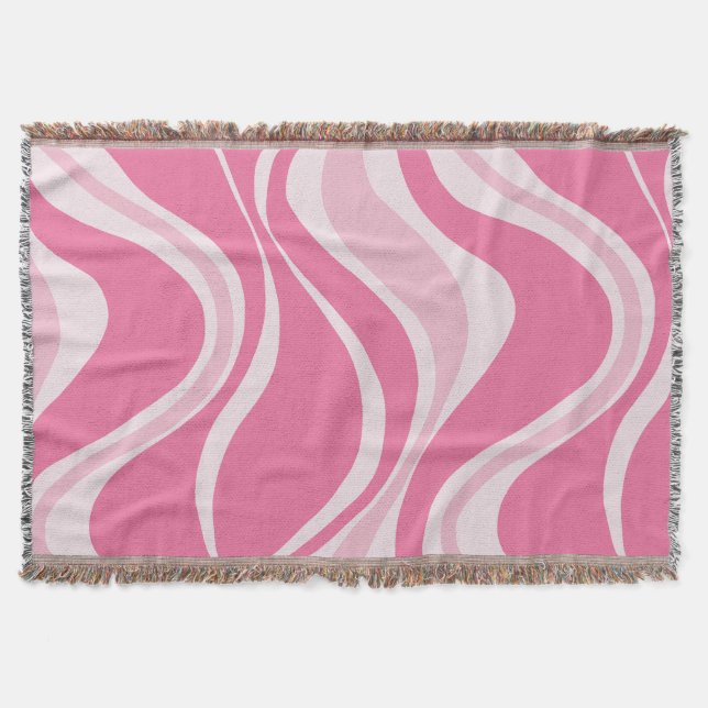 Vagues roses Jetez la couverture (Devant)