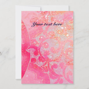 VAGUES RUBY, rouge vif bleu rose or scintille