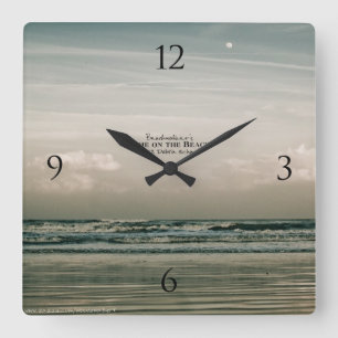 Vagues se brisent à Ocean Beach Sunrise Horloge