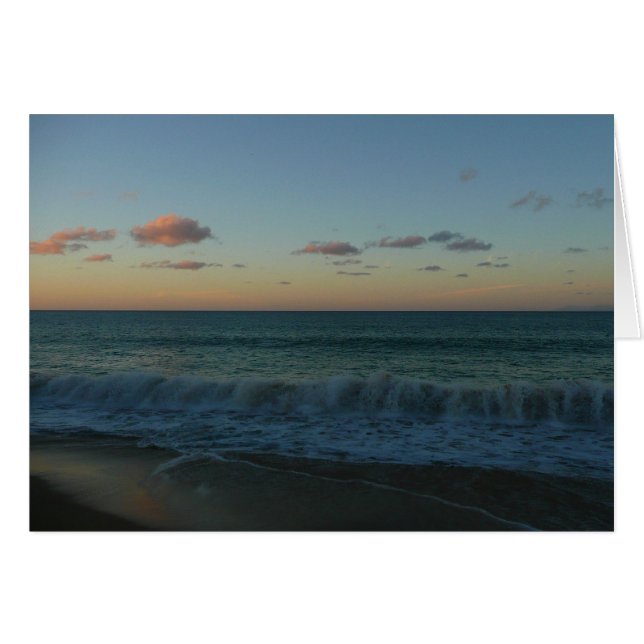 Vagues s'écrasant au paysage de Sunset Beach (Devant horizontal)