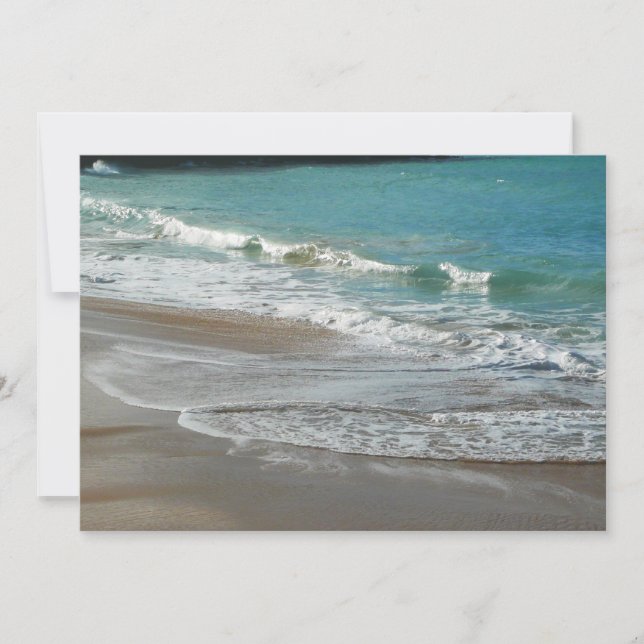 Vagues sur la plage bleu turquoise Océan (Devant)