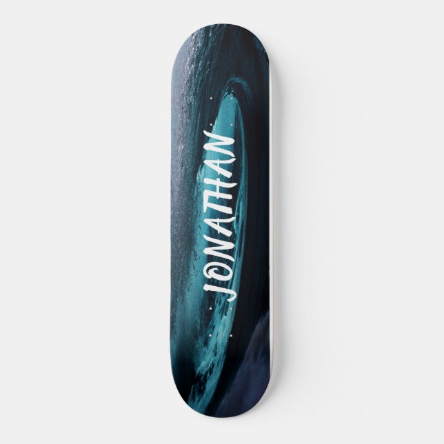 VAGUES Surf foncé de skateboard (Recto)