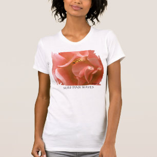 Vagues surf rose - T-shirt Pétales Roses