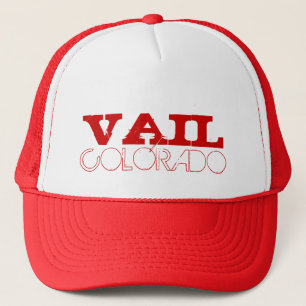 Vail Colorado simple casquette rouge