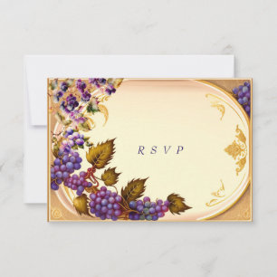 Vaisseau Mariage Grape VIne Gold Filigree