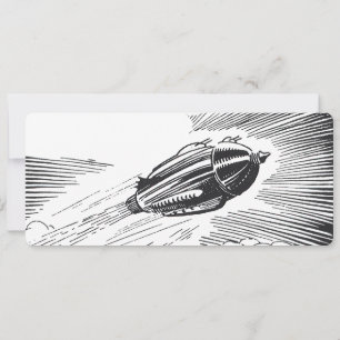 Vaisseau spatial de science-fiction vintage dans l