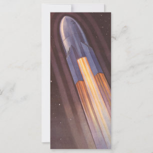 Vaisseaux spatiaux de science-fiction vintage fusé
