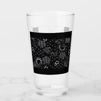 Vaisselle en verre à croquis de rose et sérigraphi