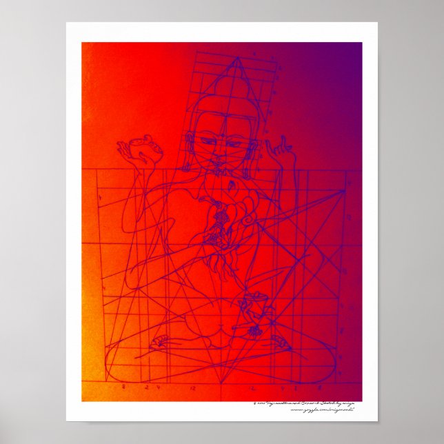 Vajrasattva et Consort poster croquis (Devant)