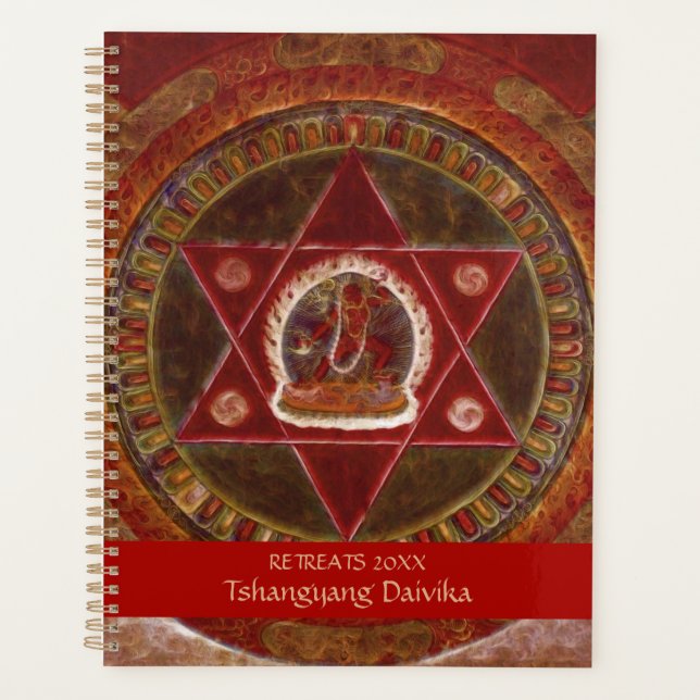 Vajrayogini se tient debout dans deux triangles ro (Devant)