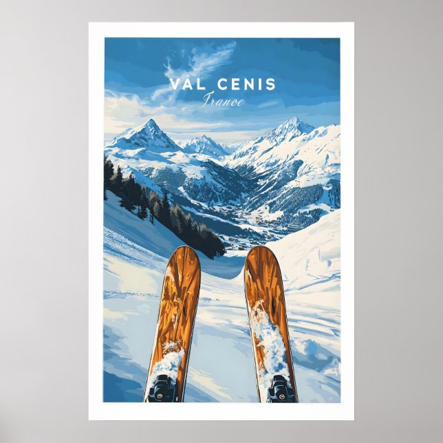 Val Cenis Affiches de ski Art mural Poster de ski  (Devant)