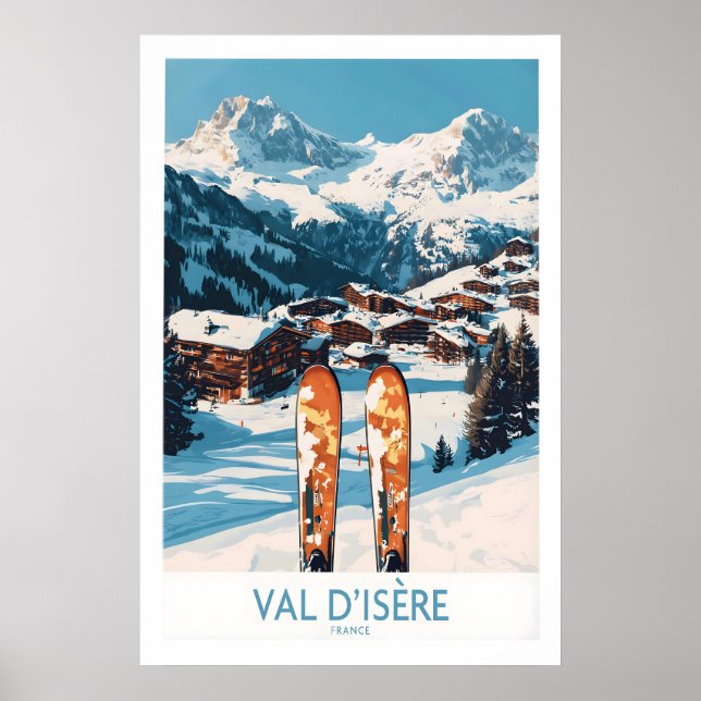 Val-dIsère Affiche de Ski 1 (Devant)