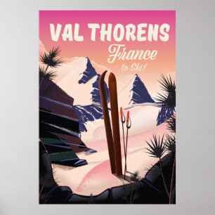 Val Thorens, affiche de ski en France