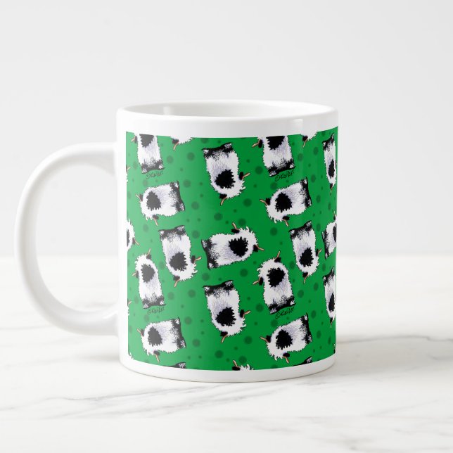 Valais Blaccusé Mouton Grand Café Mug (Gauche)