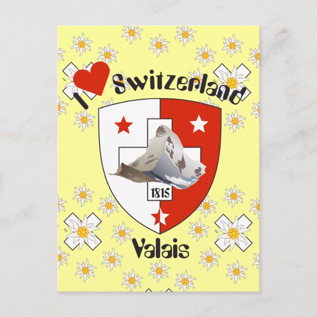 Valais Suisse / Carte postale valaisanne (Devant)