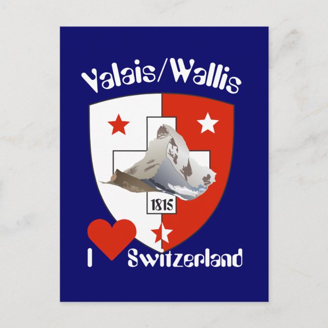 Valais Suisse / Carte postale valaisanne (Devant)