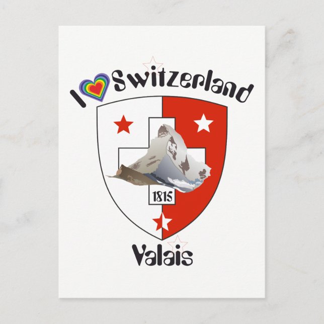Valais Suisse / Carte postale valaisanne (Devant)