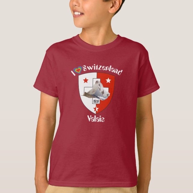 Valais / T-shirt valaisan Suisse-Suisse (Devant)