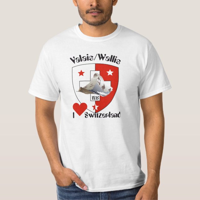 Valais / T-shirt valaisan Suisse-Suisse (Devant)