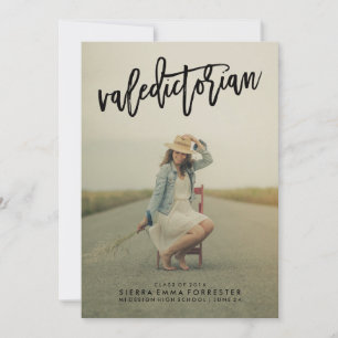 Valedictorian 1 Faire-part d'obtention d'un diplôm