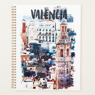 Valencia Espagne Architecture Aquarelle Ville